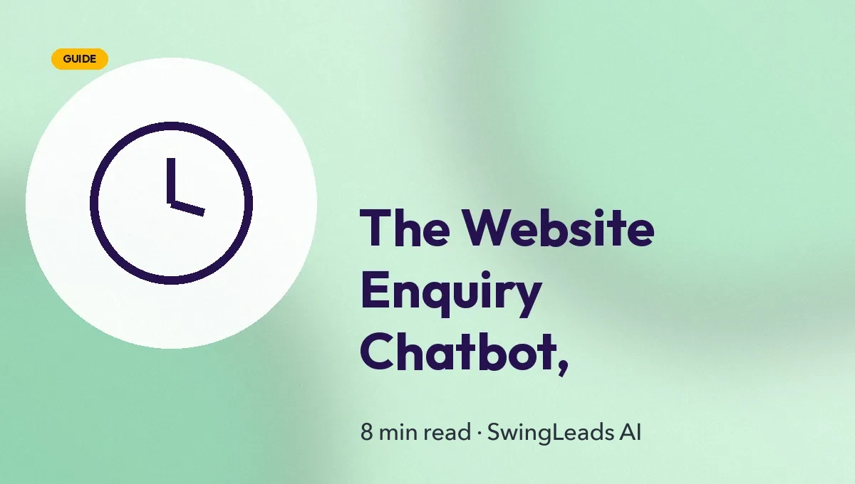 The Website Enquiry Chatbot, Explained for Indian Small Businesses